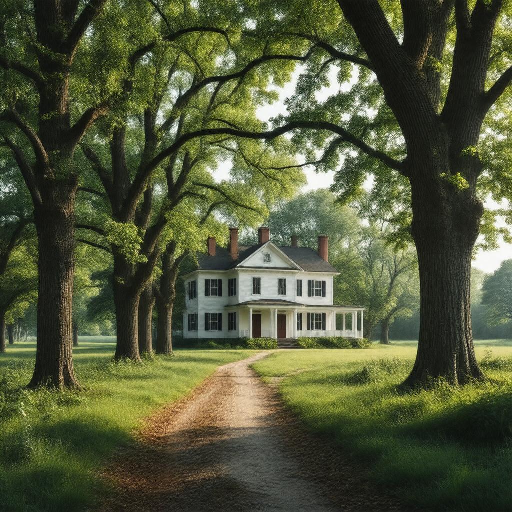 Click to view larger image AI-created image of Chestnut Grove, Colony of Virginia, British America