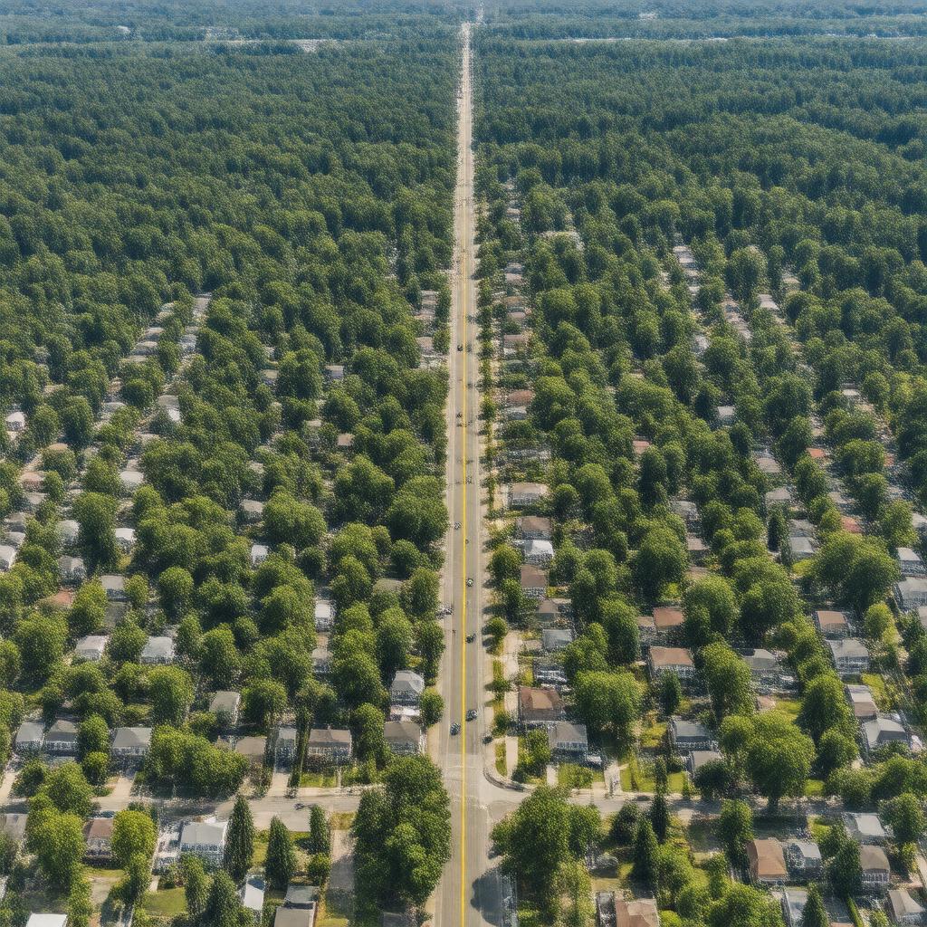 AI-created image of Chevy Chase (CDP), Maryland