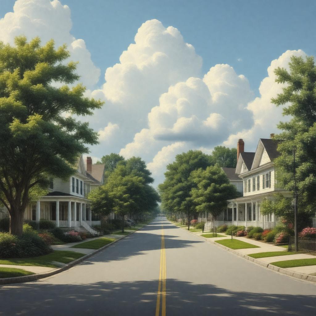 AI-created image of Chevy Chase, Maryland, USA