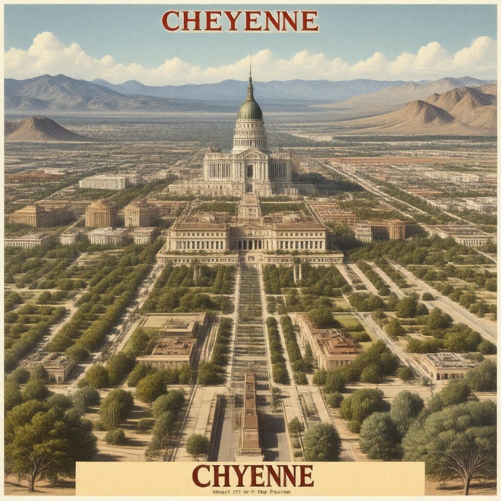 AI-created image of Cheyenne, Wyoming