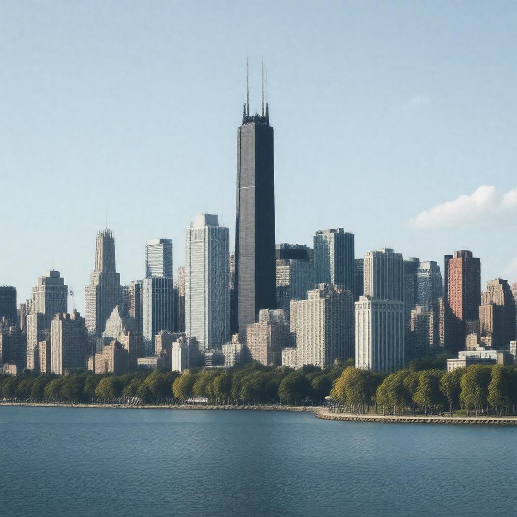 AI-created image of Chicago, Illinois, United States