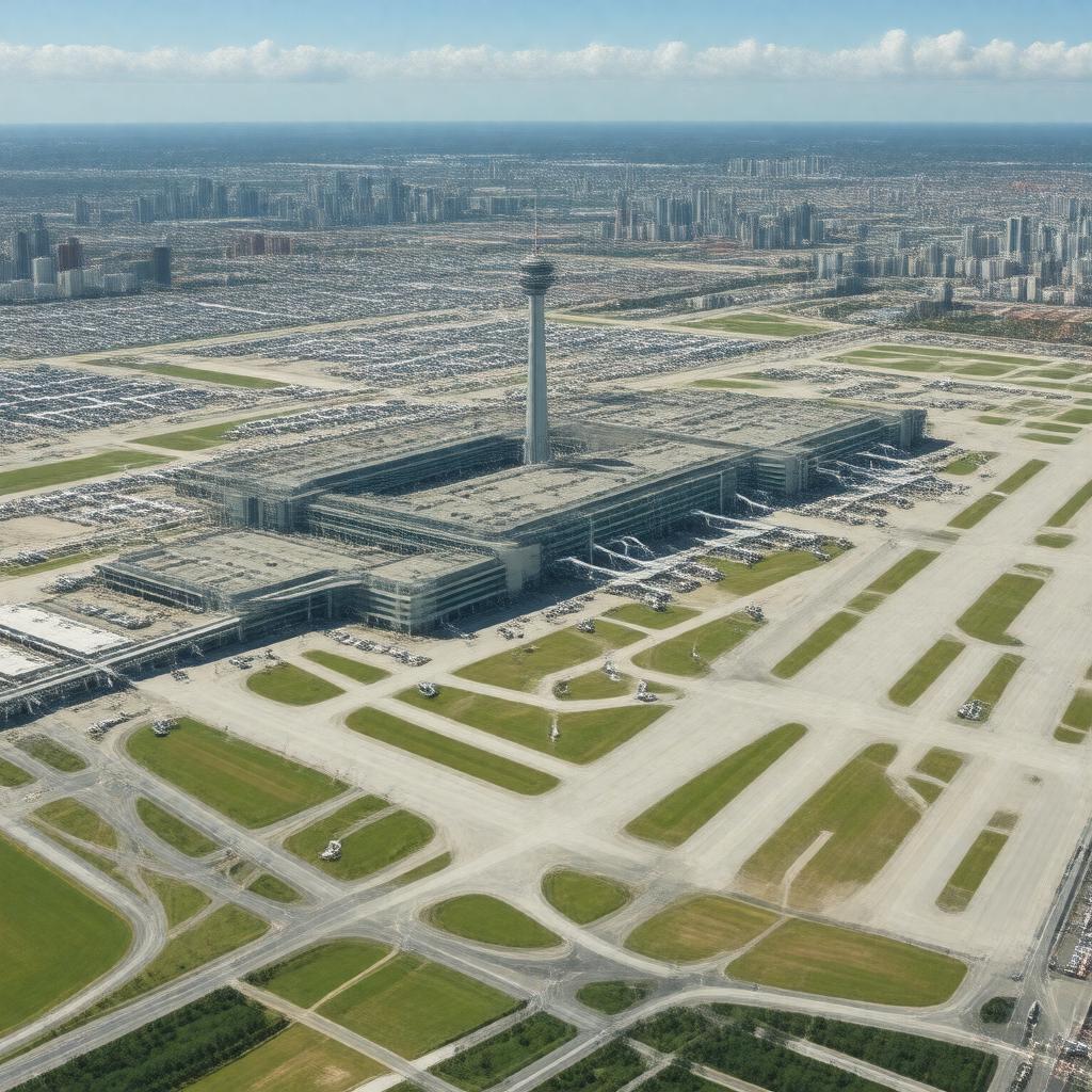 AI-created image of Chicago O'Hare International Airport