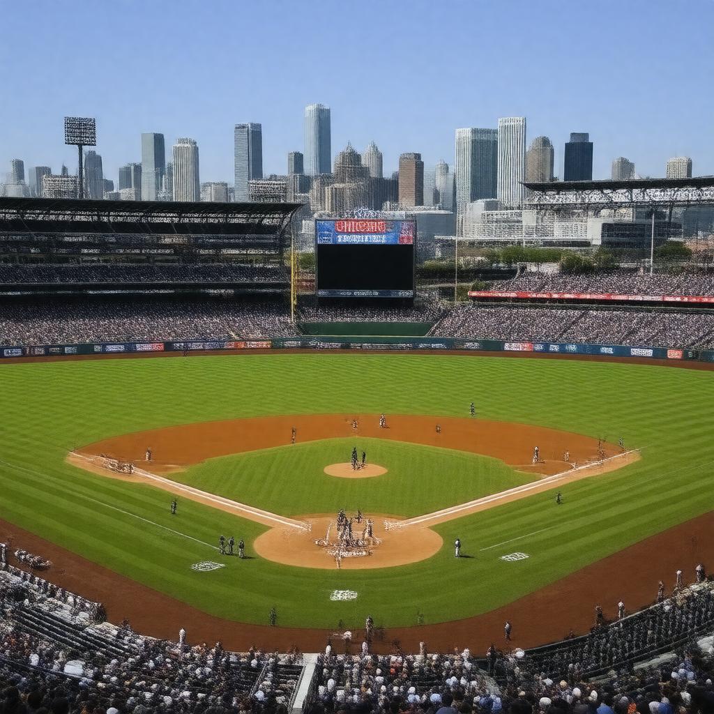 AI-created image of Chicago White Sox vs Chicago Cubs