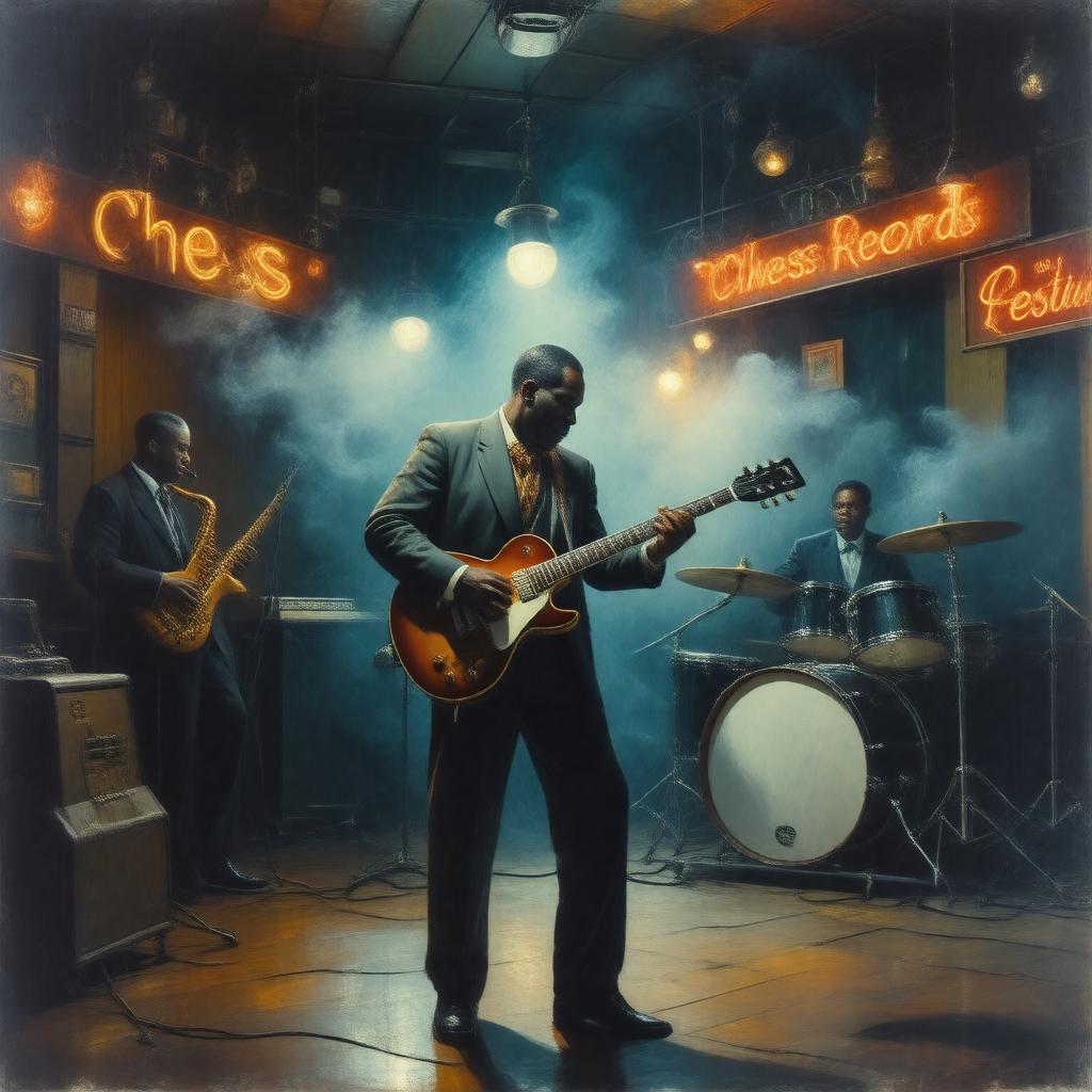 AI-created image of Chicago blues