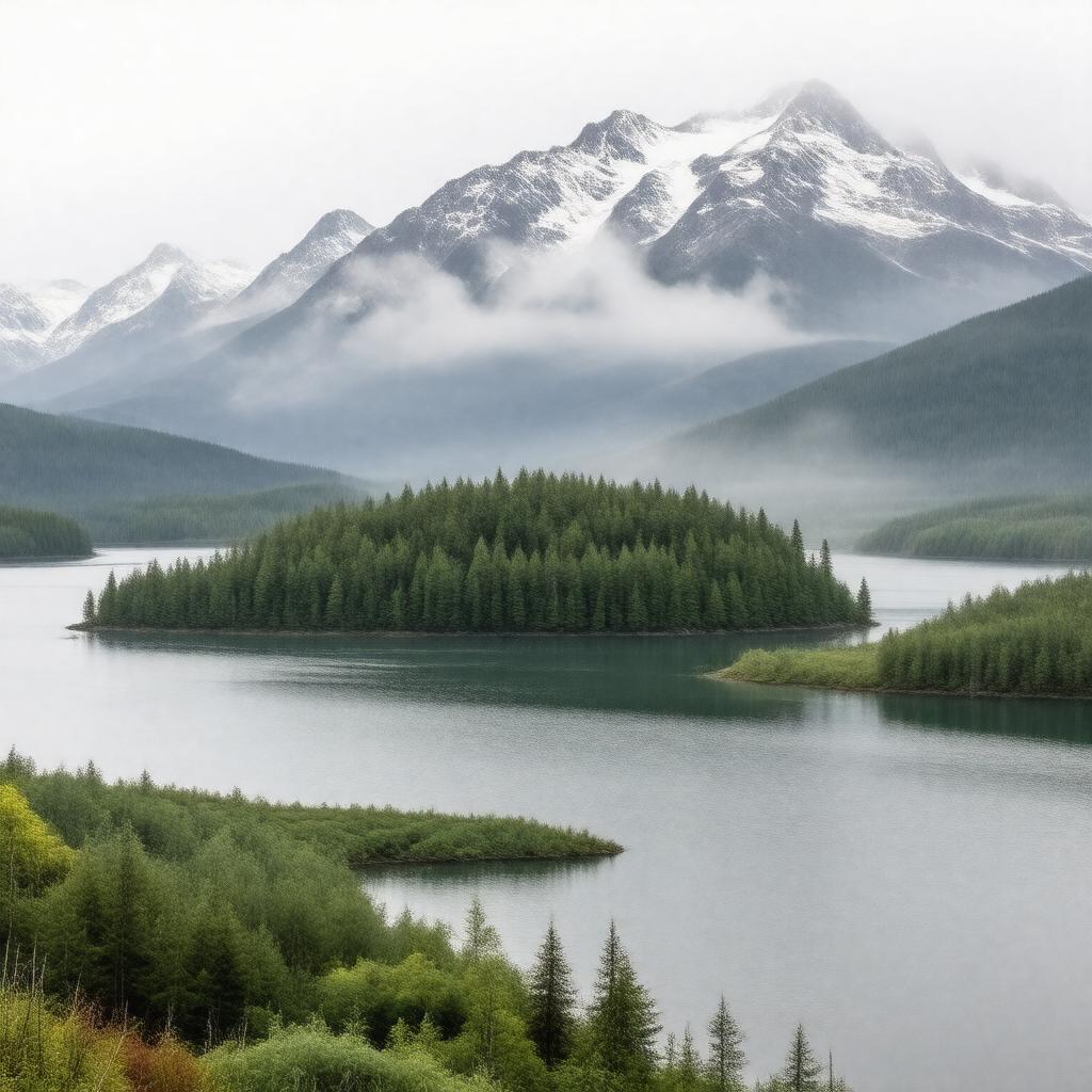 AI-created image of Chichagof Island