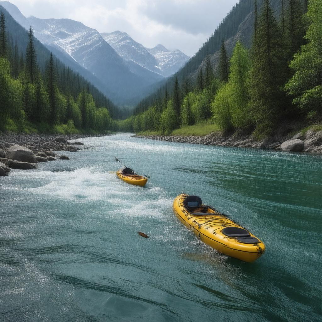AI-created image of Chickaloon River