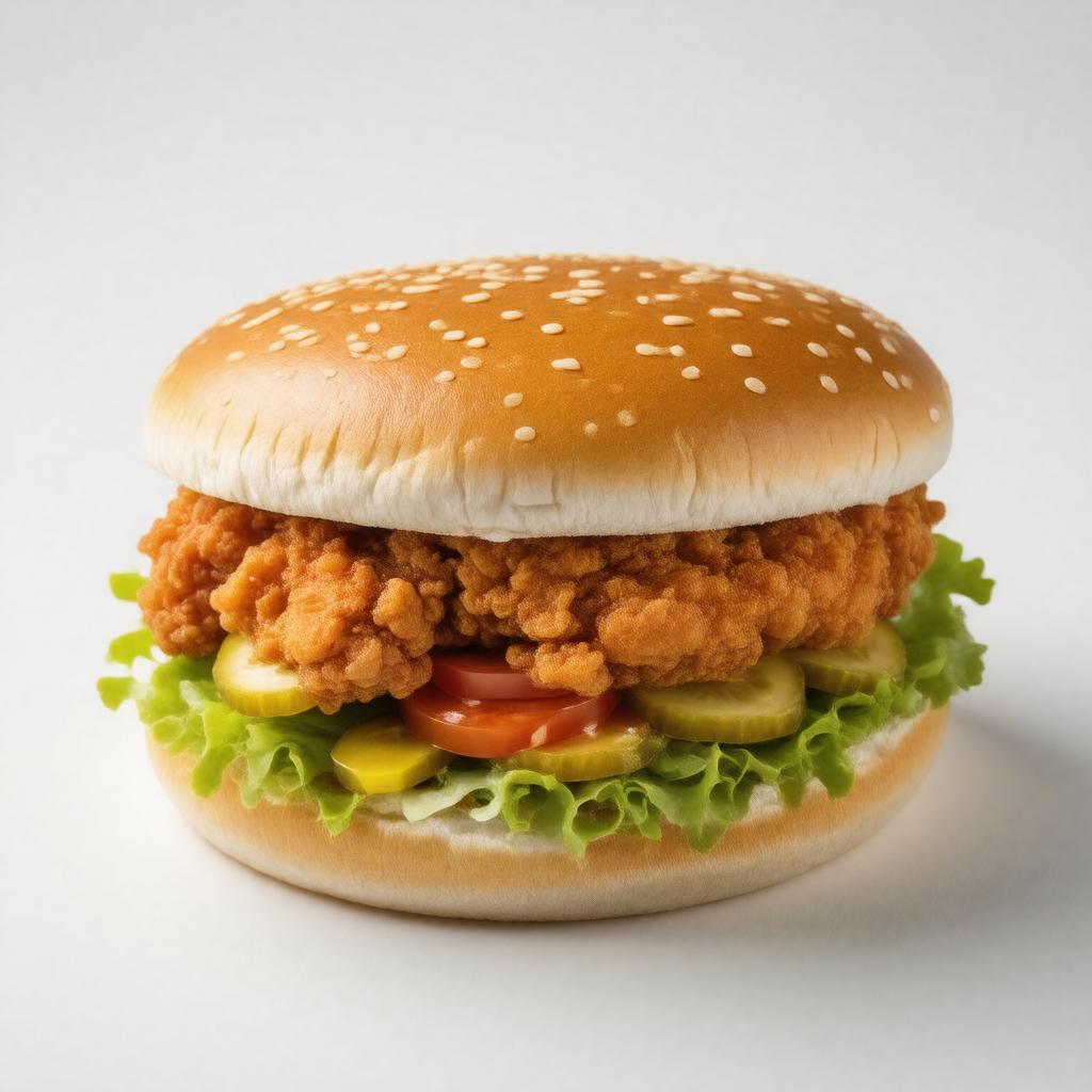 Click to view larger image AI-created image of Chicken sandwich
