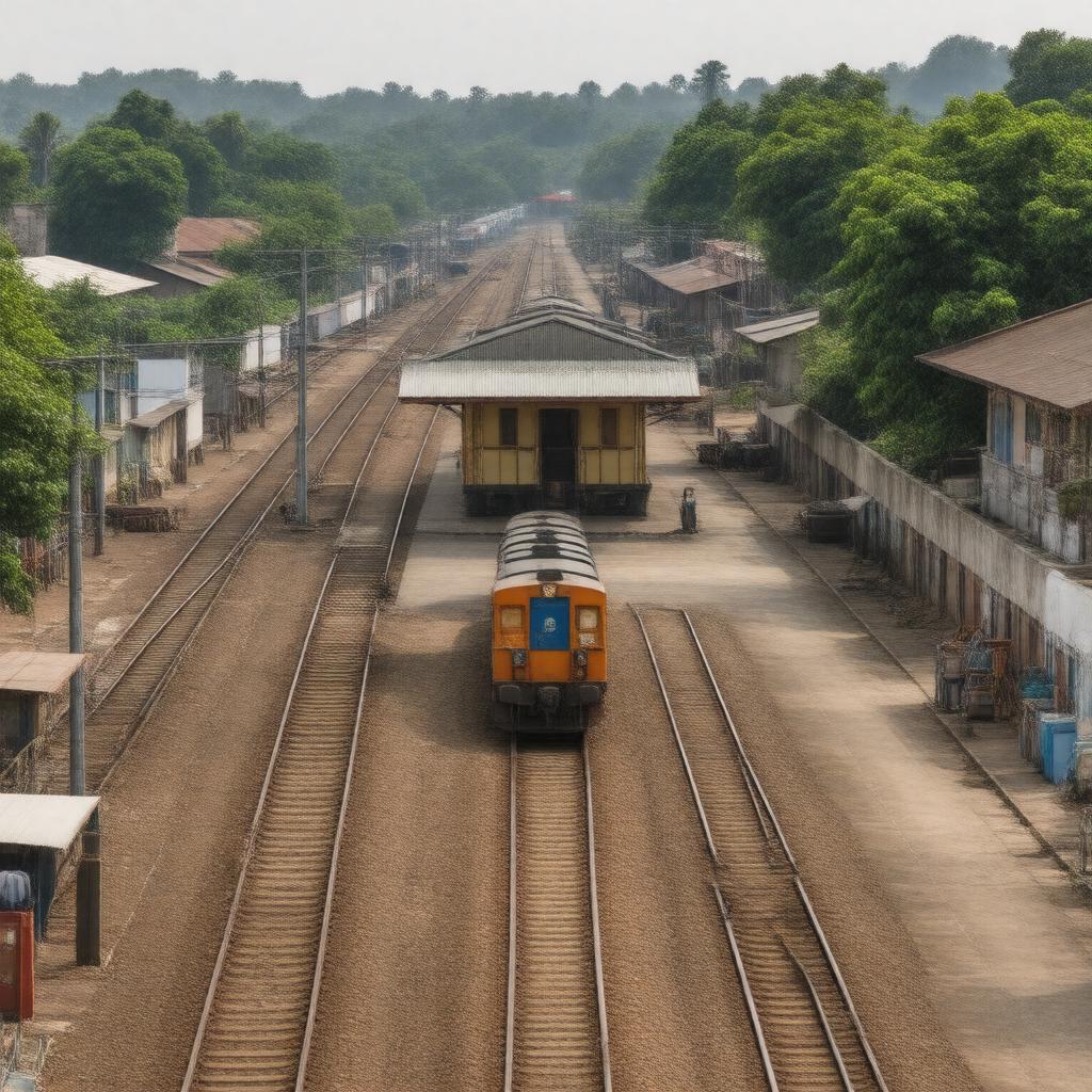 AI-created image of Chidambaram Railway Station