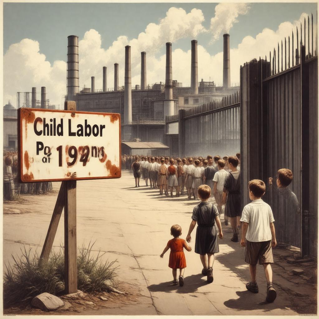 Click to view larger image AI-created image of Child Labor Provisions of 1949