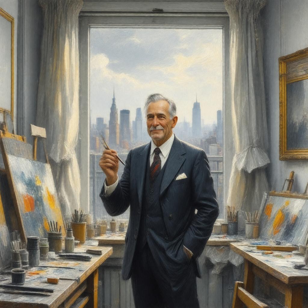 AI-created image of Childe Hassam