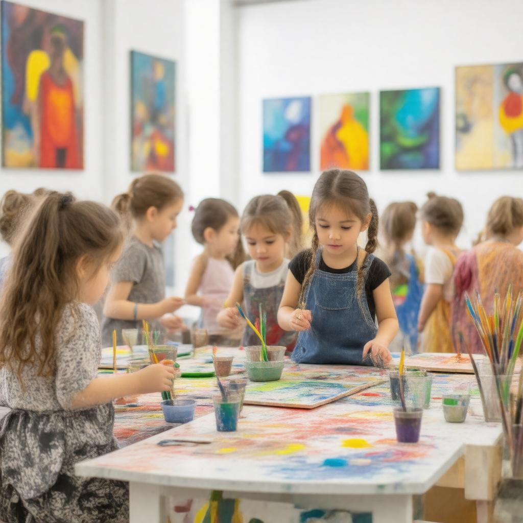AI-created image of Children & the Arts