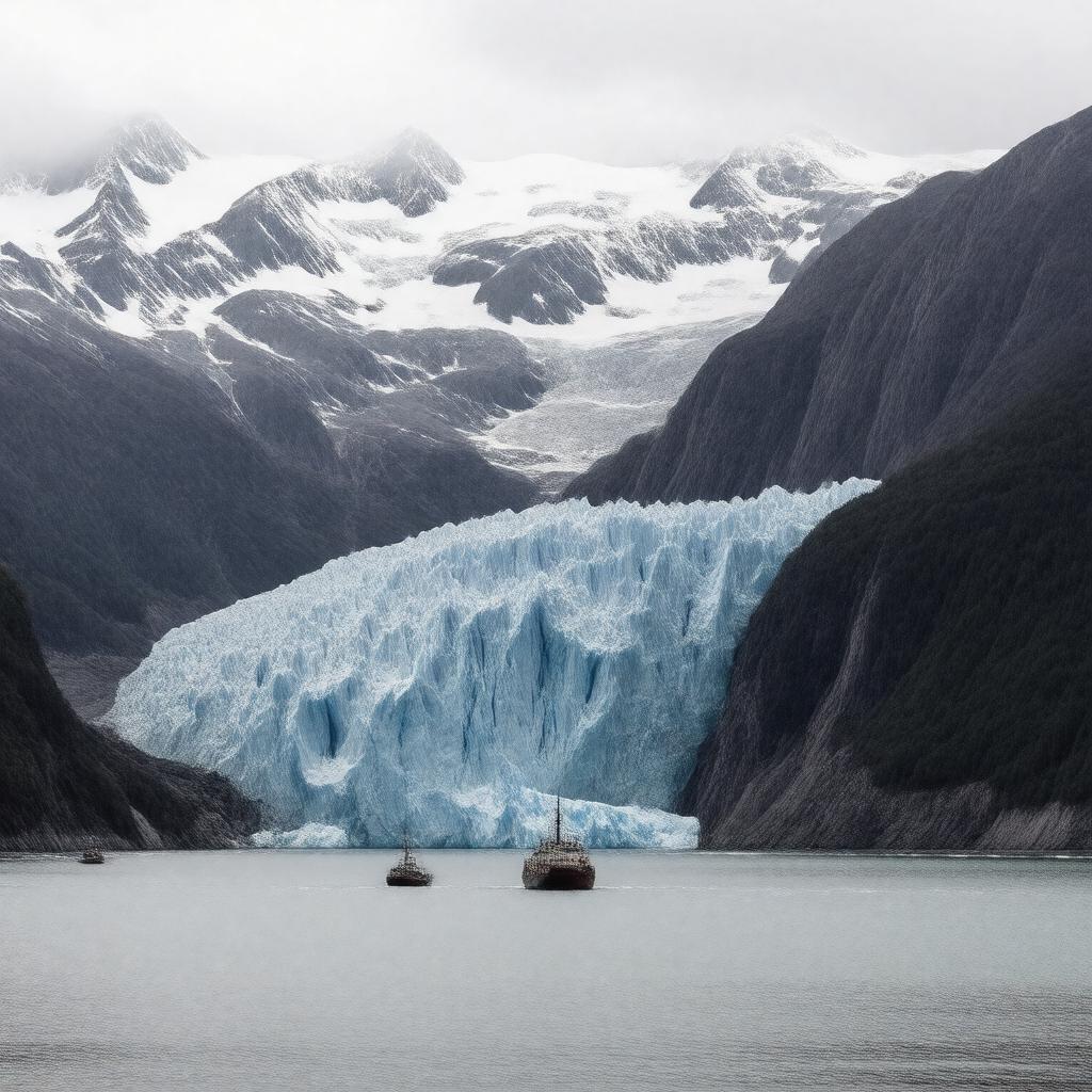 AI-created image of Childs Glacier