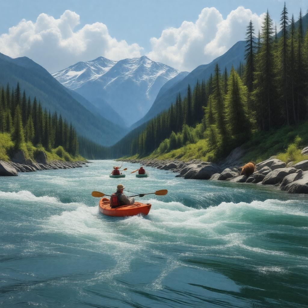 Click to view larger image AI-created image of Chilkoot River