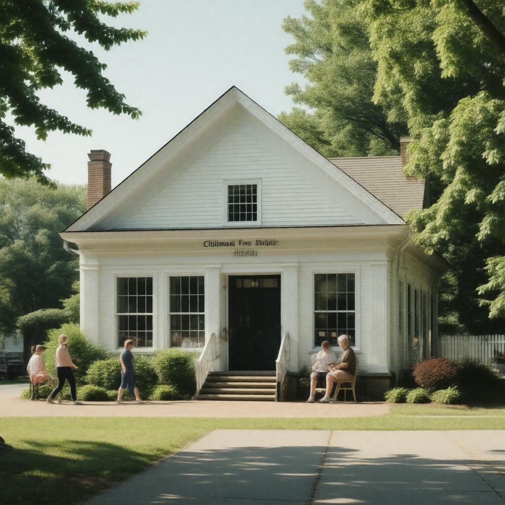 Click to view larger image AI-created image of Chilmark Free Public Library