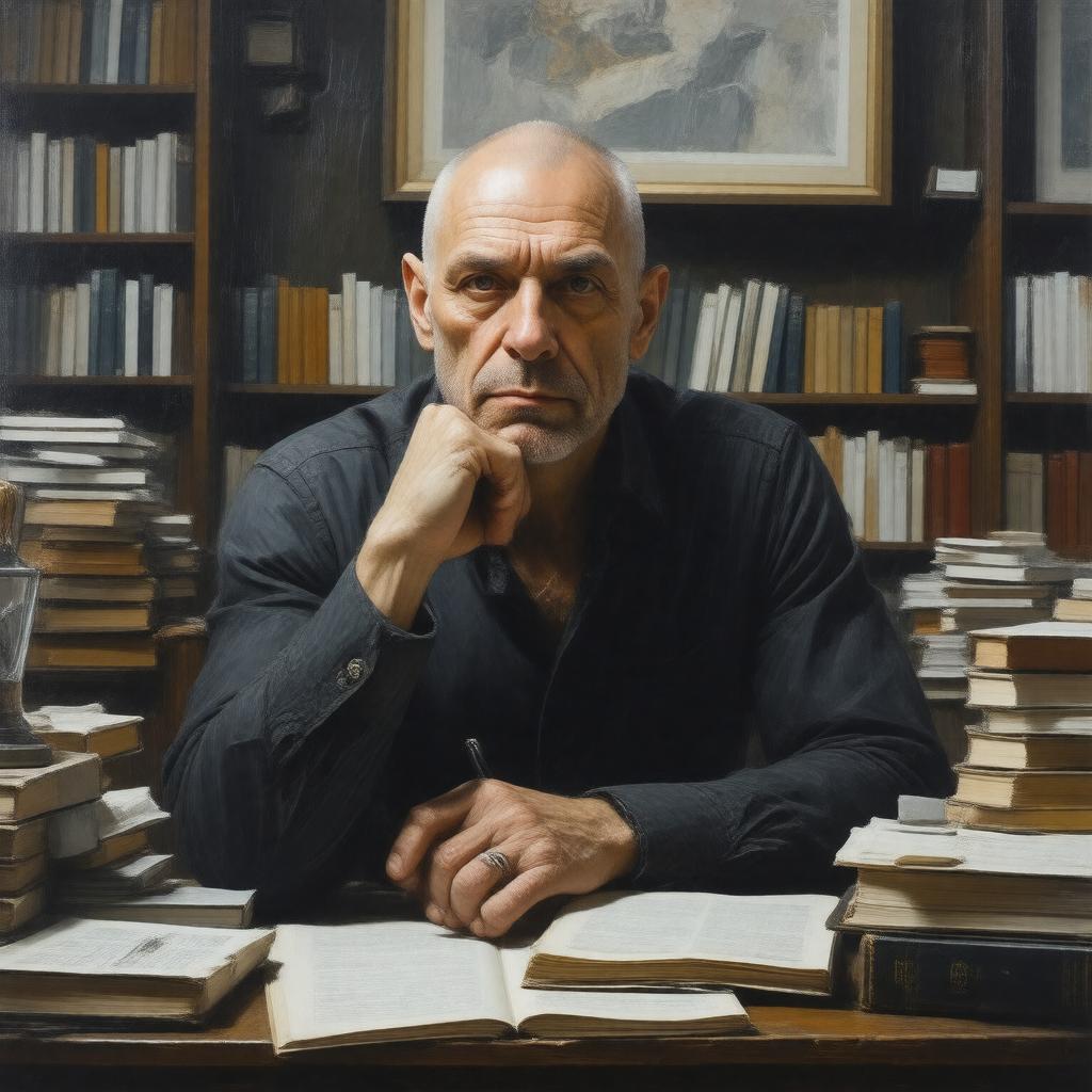 AI-created image of China Miéville