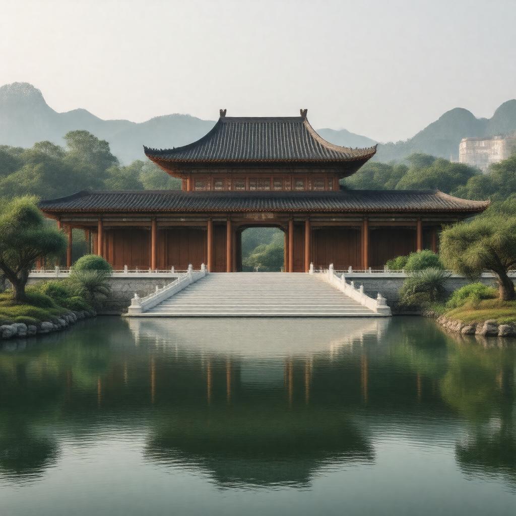 AI-created image of China National Silk Museum