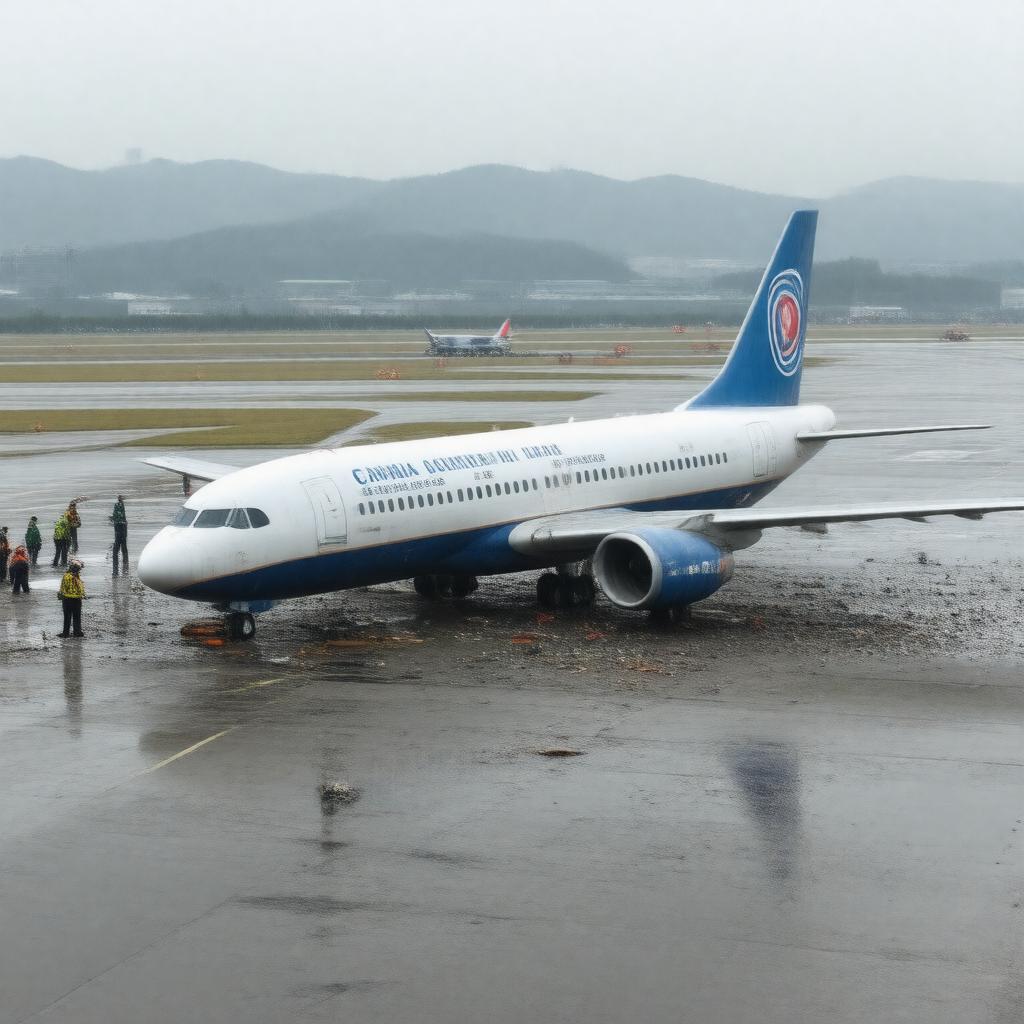 Click to view larger image AI-created image of China Southern Airlines Flight 3456 crash (1997)