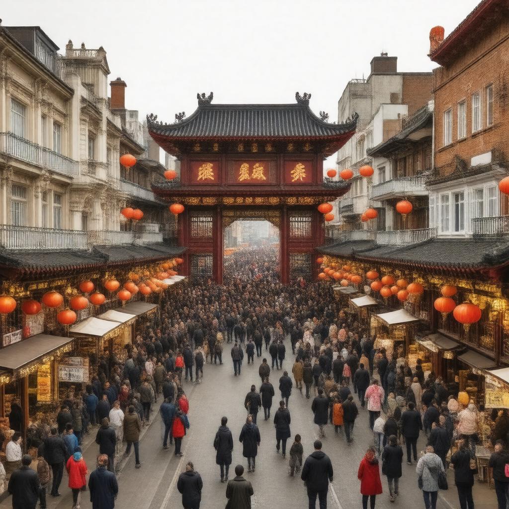AI-created image of Chinatown, London