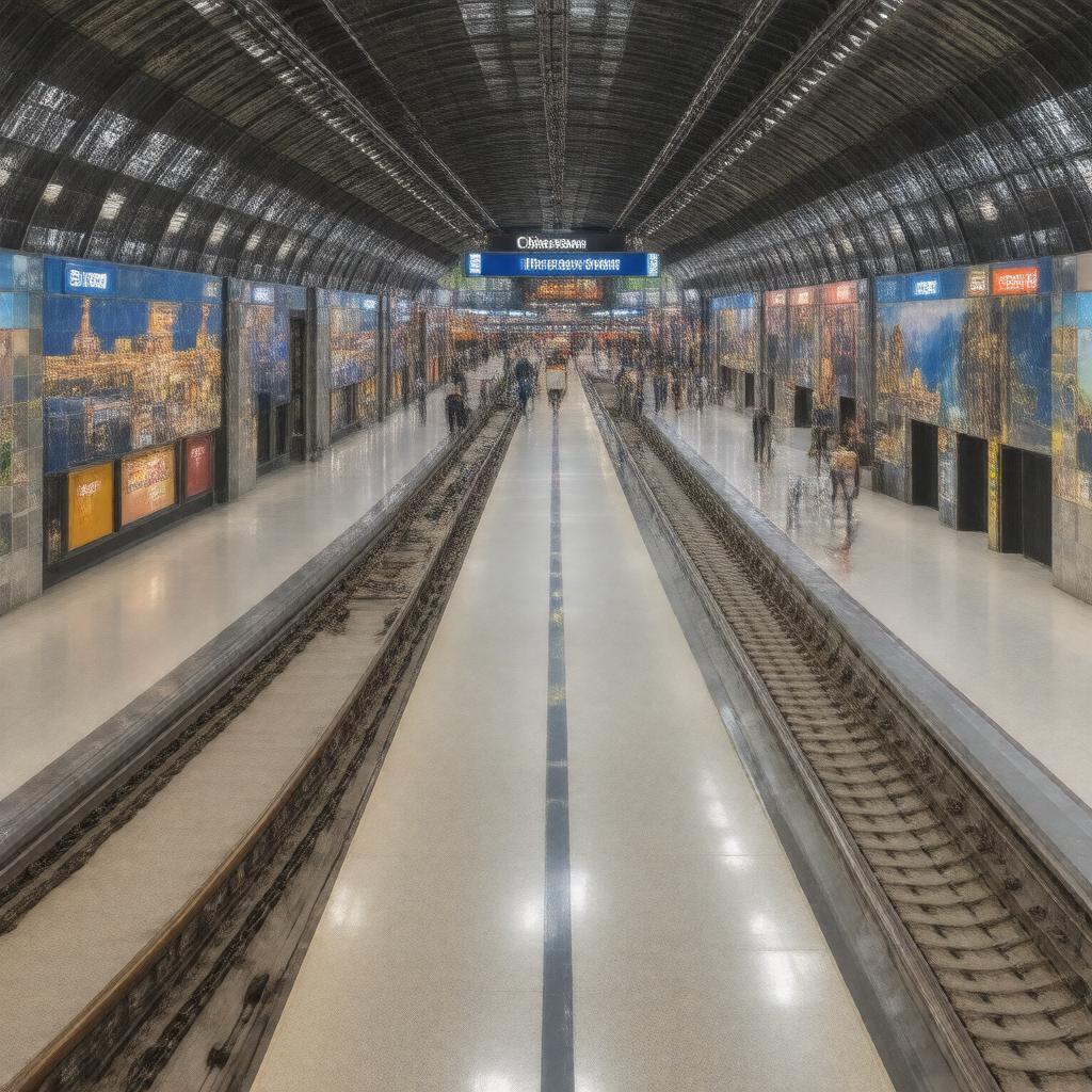 AI-created image of Chinatown MRT Station