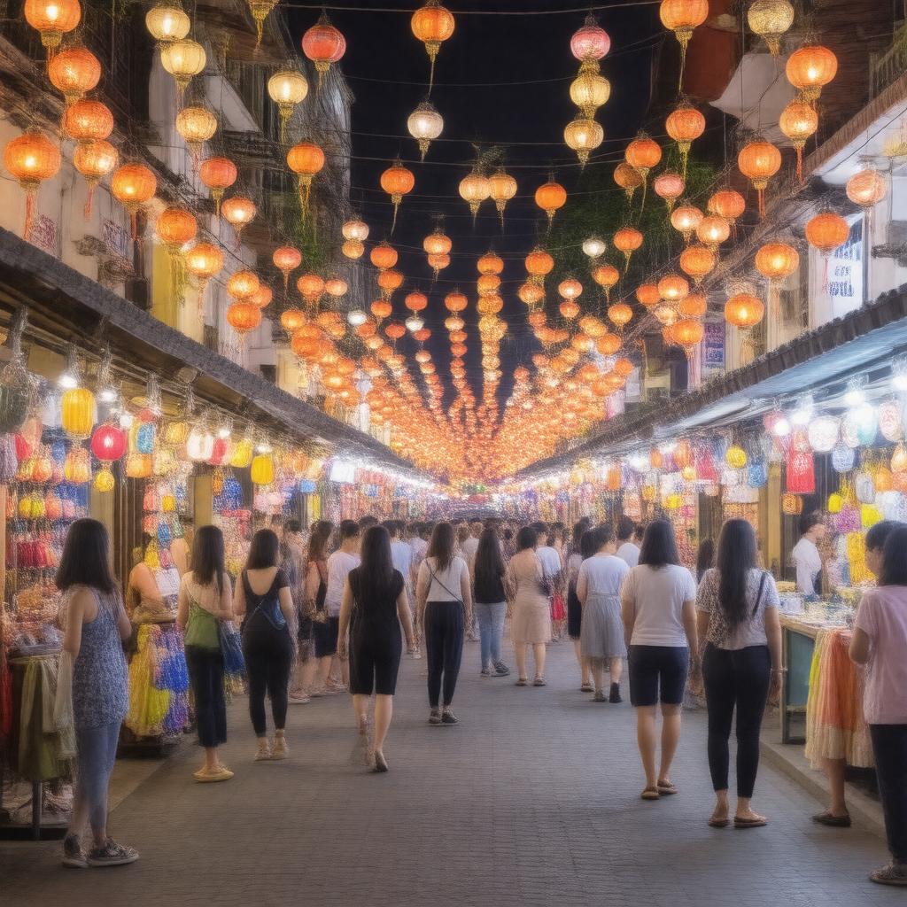 AI-created image of Chinatown Night Market