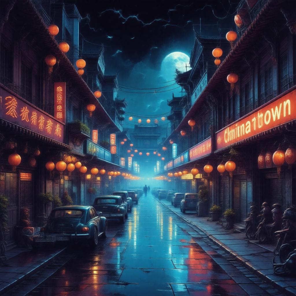 AI-created image of Chinatown (video game)