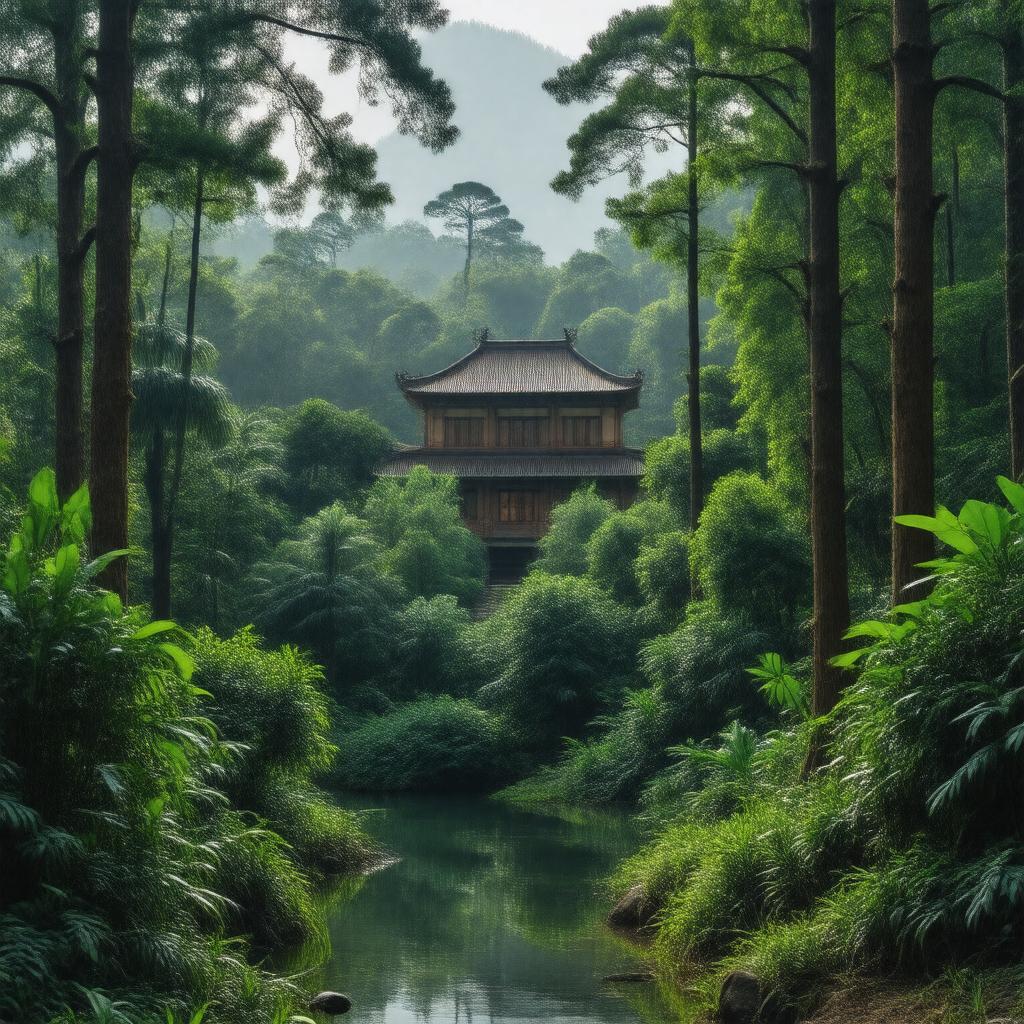 AI-created image of Chinese Academy of Forestry