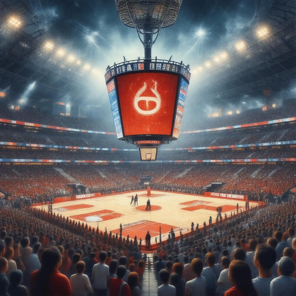 Click to view larger image AI-created image of Chinese Basketball Association