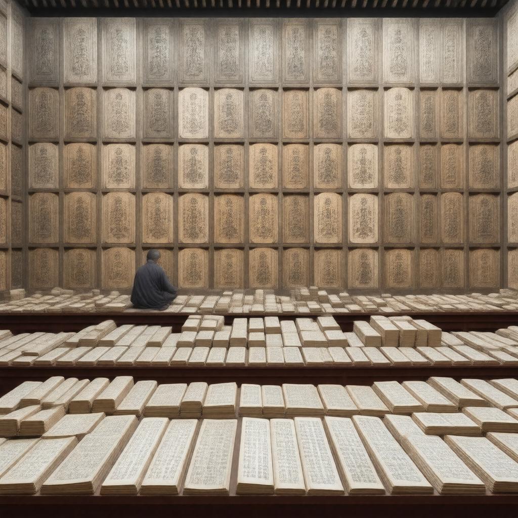 AI-created image of Chinese Buddhist Canon