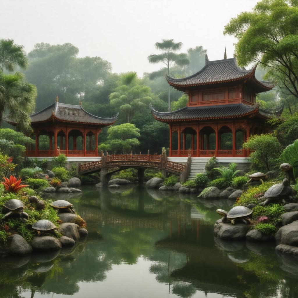 AI-created image of Chinese Garden