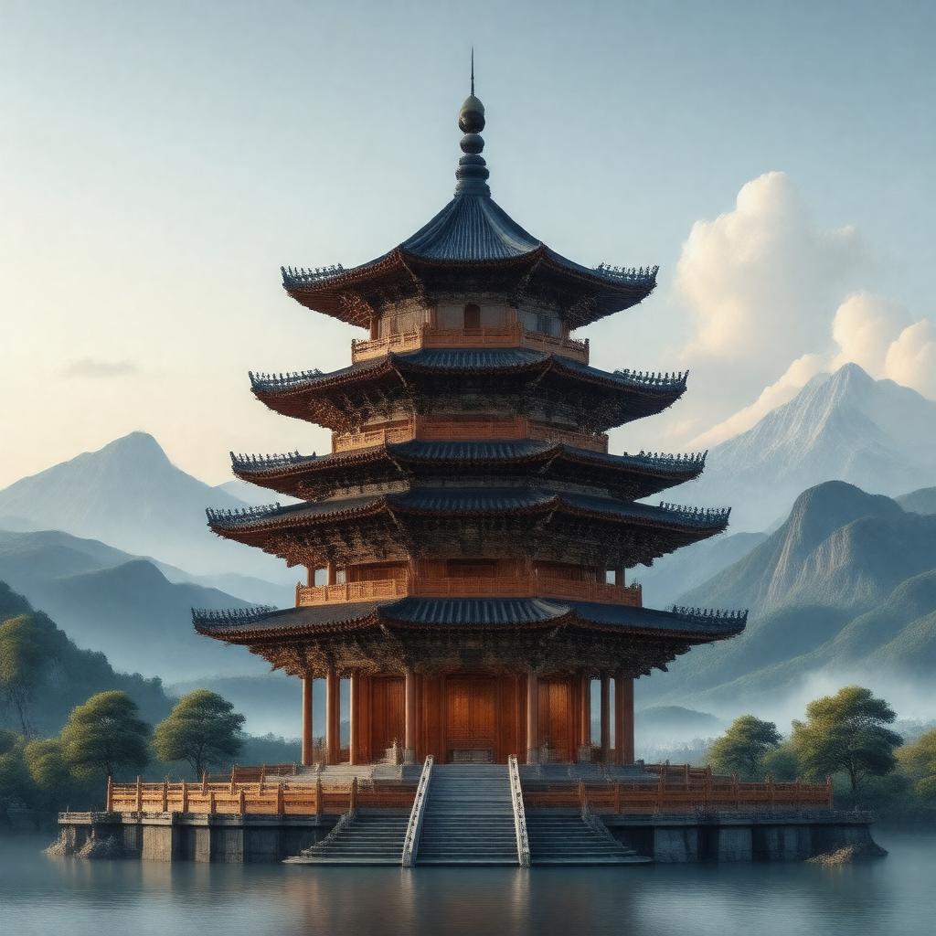 AI-created image of Chinese Pagoda