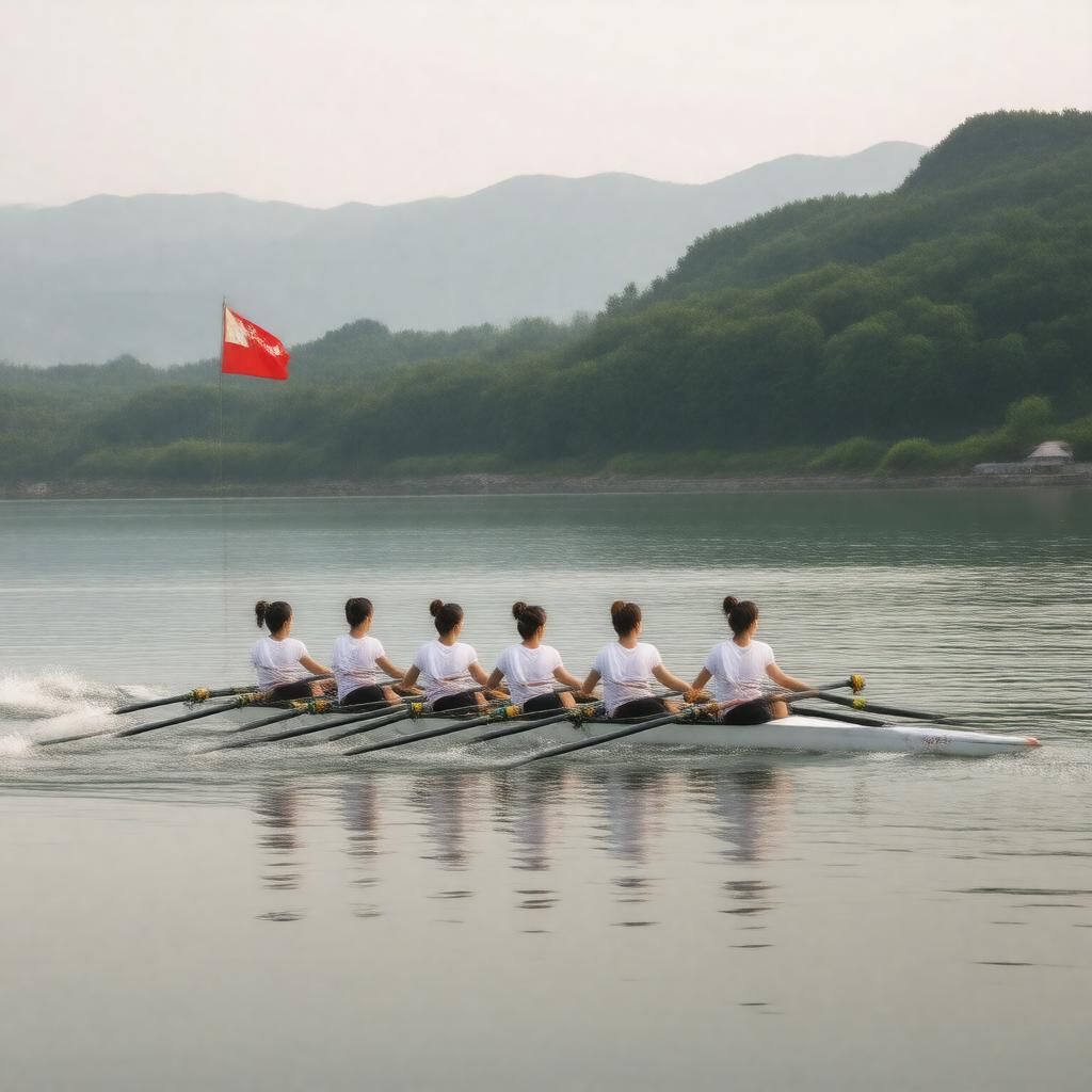 AI-created image of Chinese Rowing Team