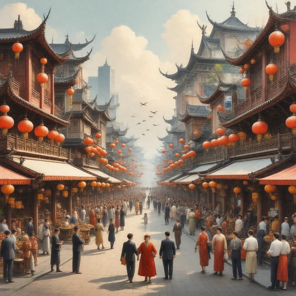 AI-created image of Chinese immigrants