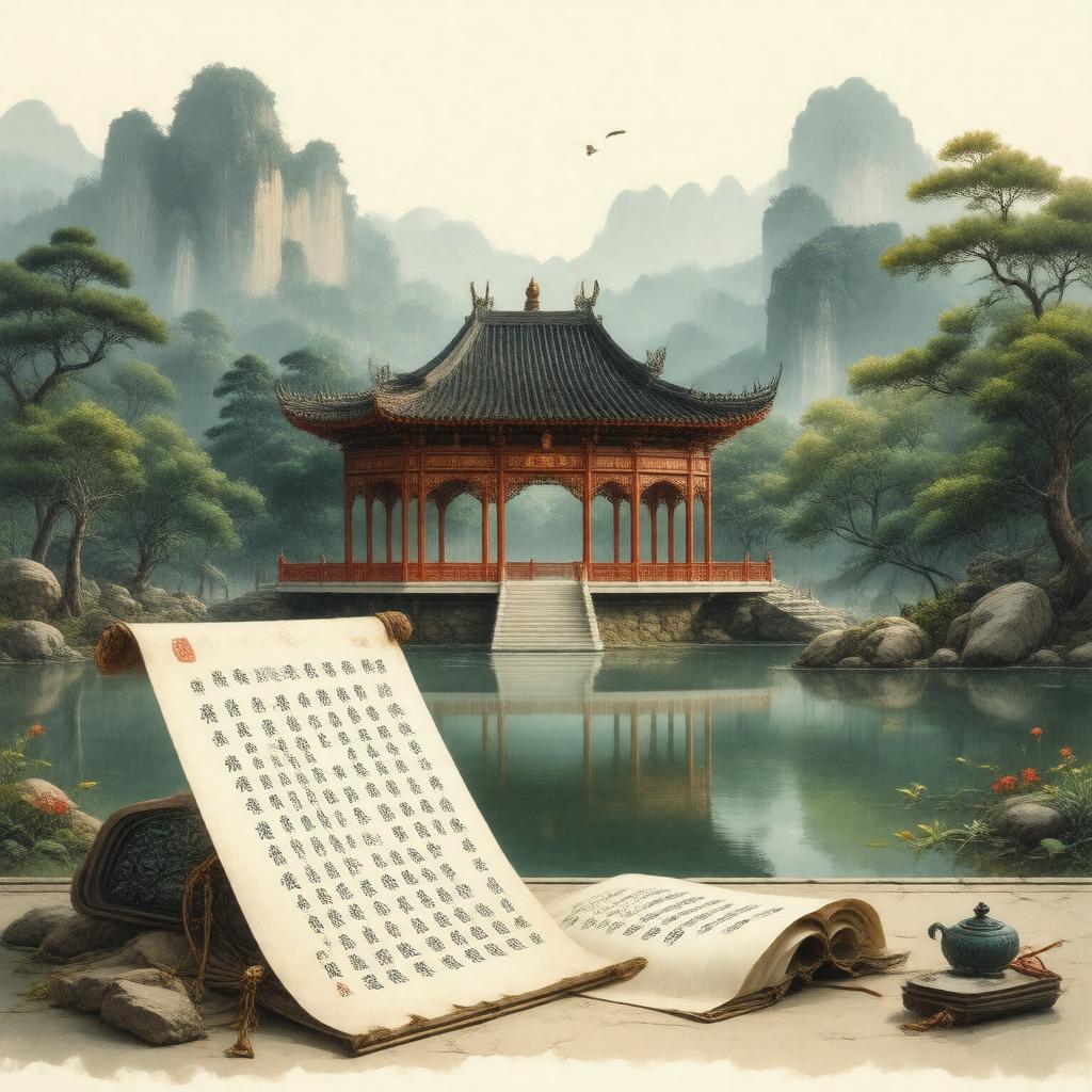 AI-created image of Chinese literature