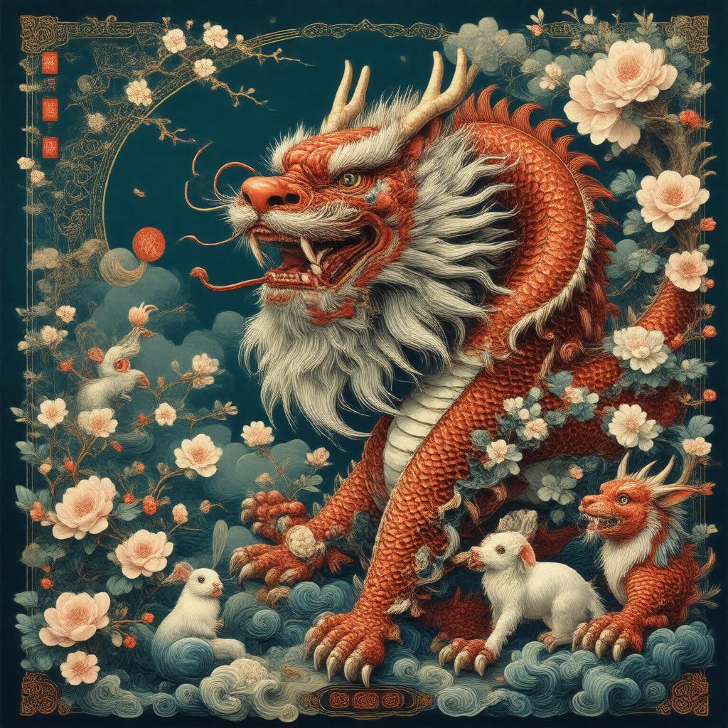 AI-created image of Chinese lunar calendar