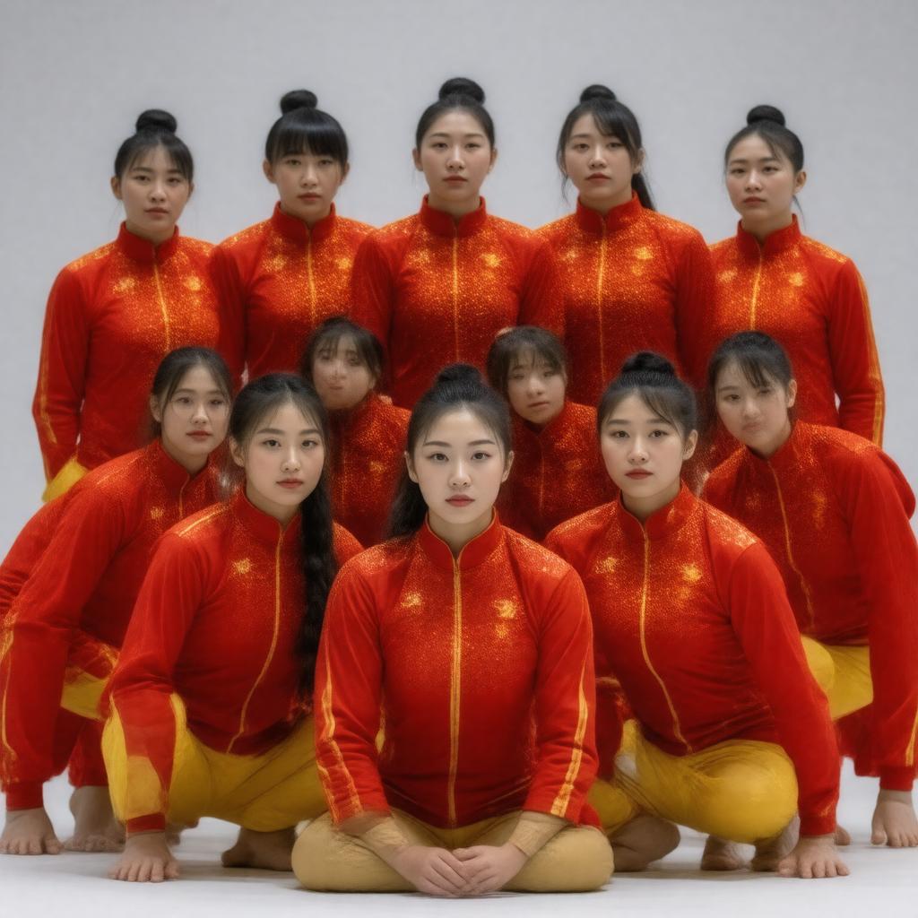 AI-created image of Chinese national gymnastics team