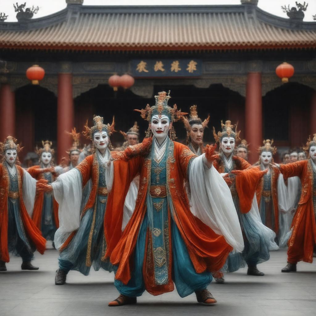 AI-created image of Chinese opera