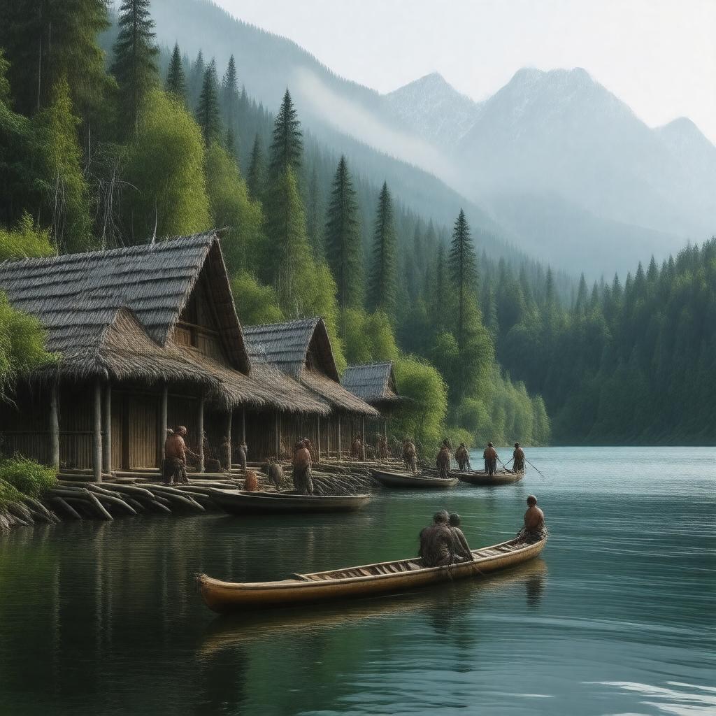 AI-created image of Chinookan peoples