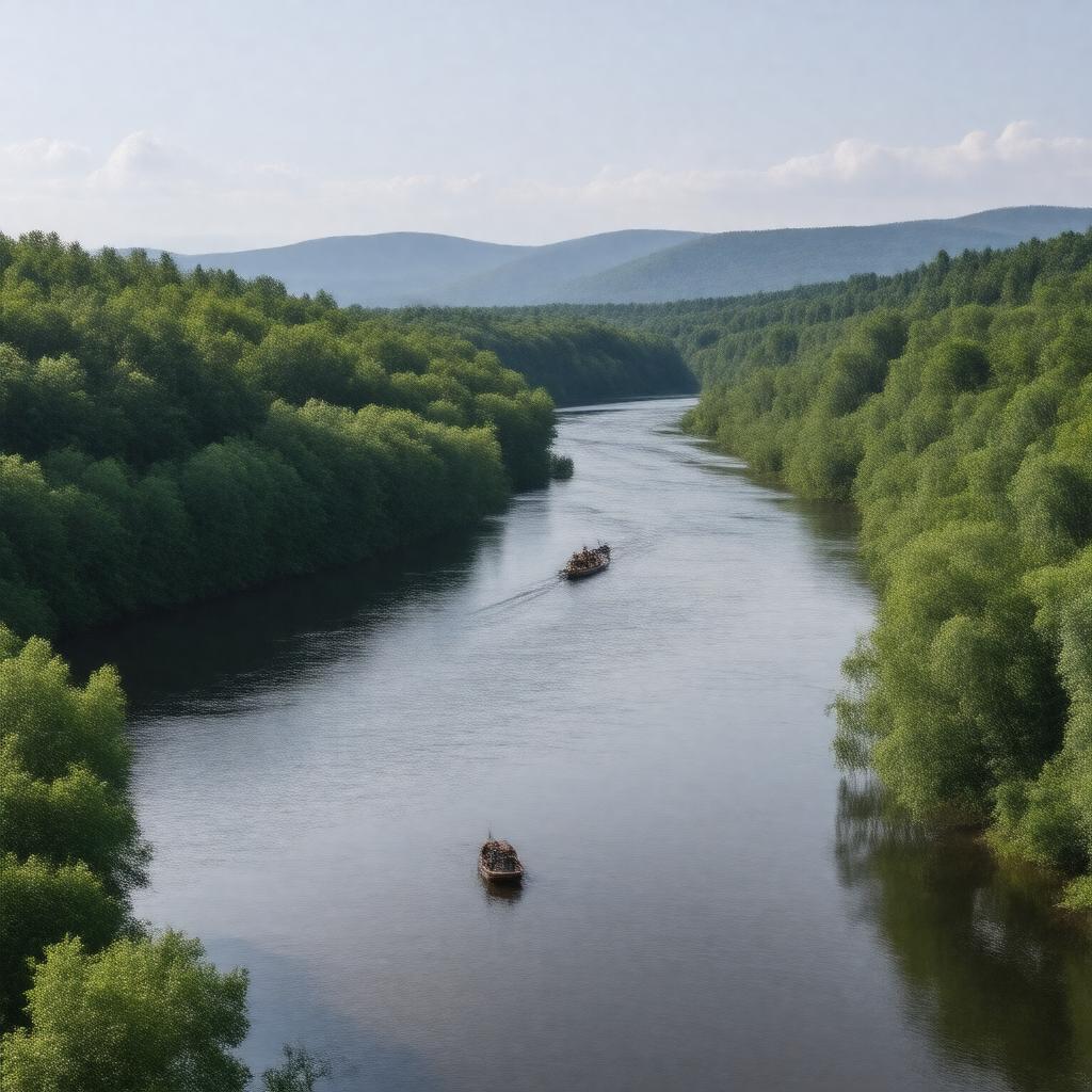 AI-created image of Chippewa River