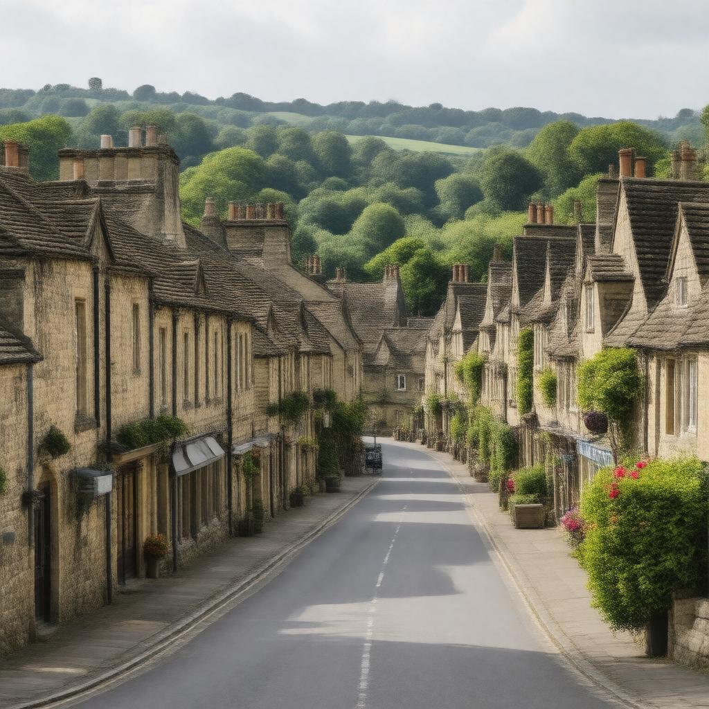 AI-created image of Chipping Norton, Oxfordshire