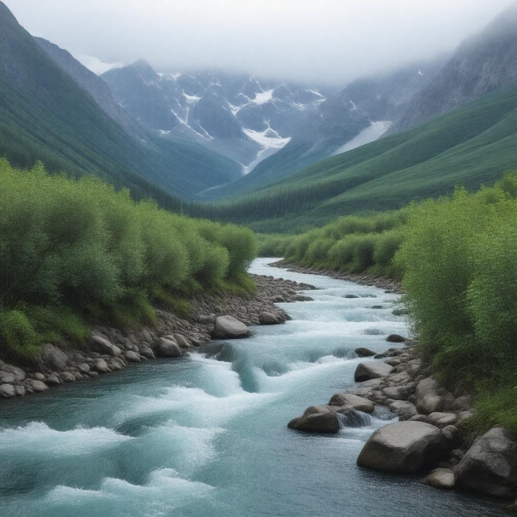 AI-created image of Chisana River