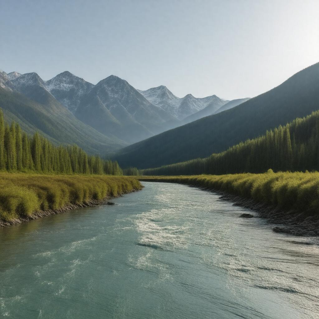 AI-created image of Chitina River