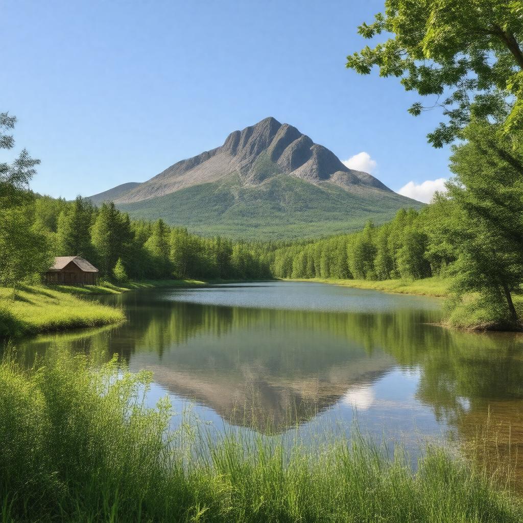 AI-created image of Chocorua, New Hampshire