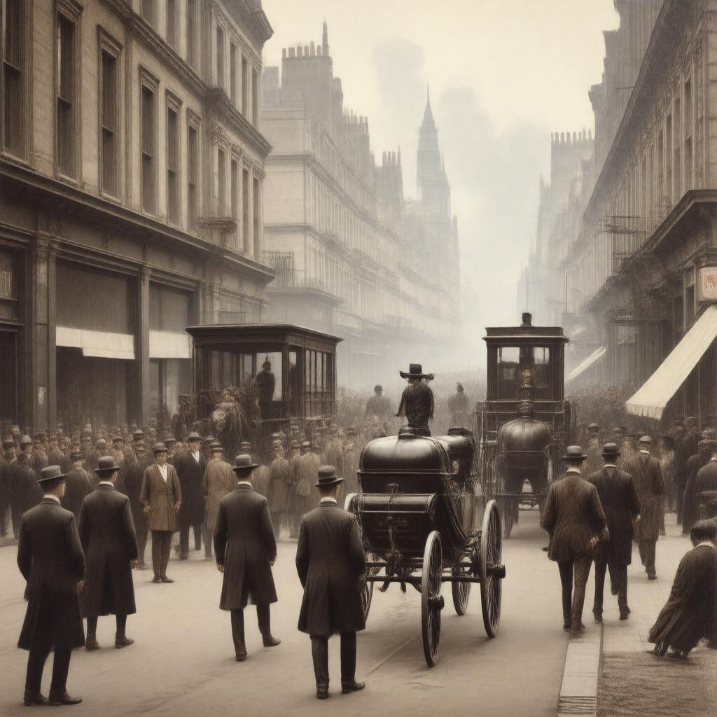 Click to view larger image AI-created image of Cholera outbreak 1854