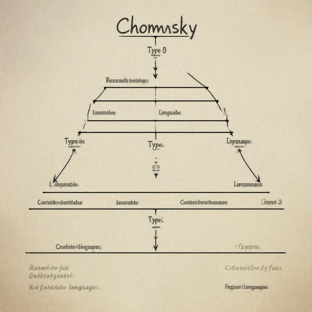 Click to view larger image AI-created image of Chomsky hierarchy