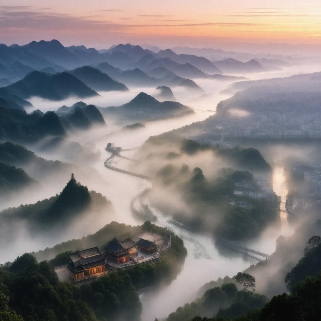 AI-created image of Chongqing, China