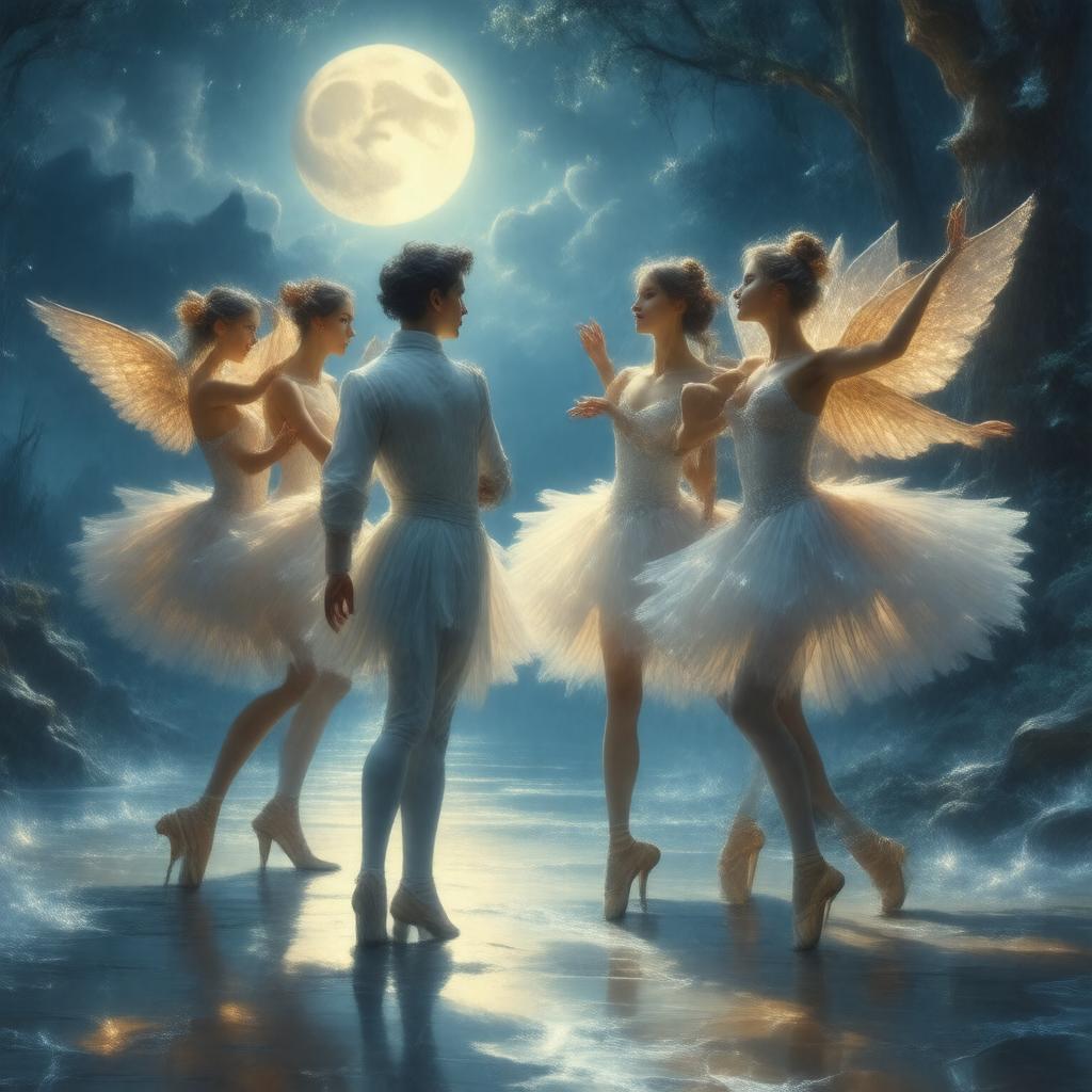 AI-created image of Chopiniana (ballet)