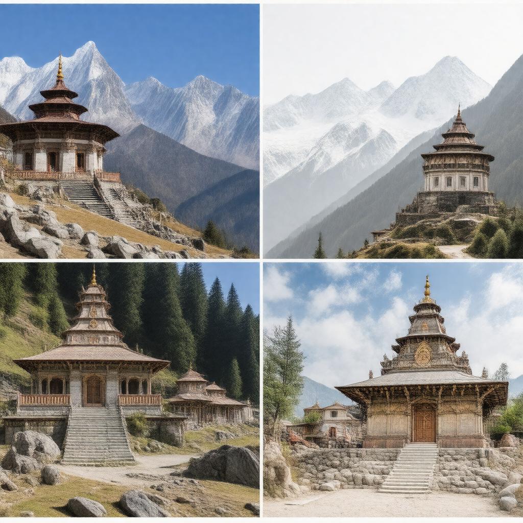 Click to view larger image AI-created image of Chota Char Dham