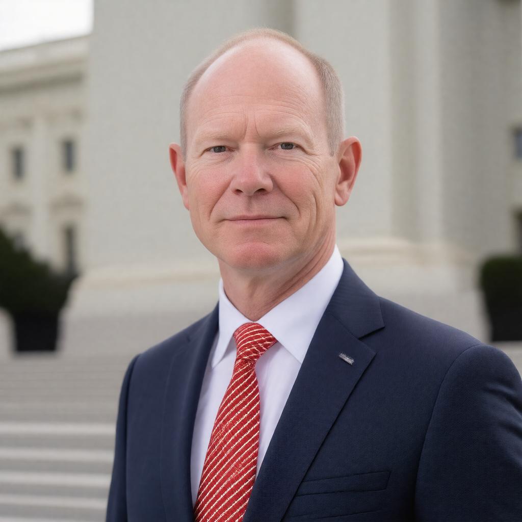 AI-created image of Chris Coons