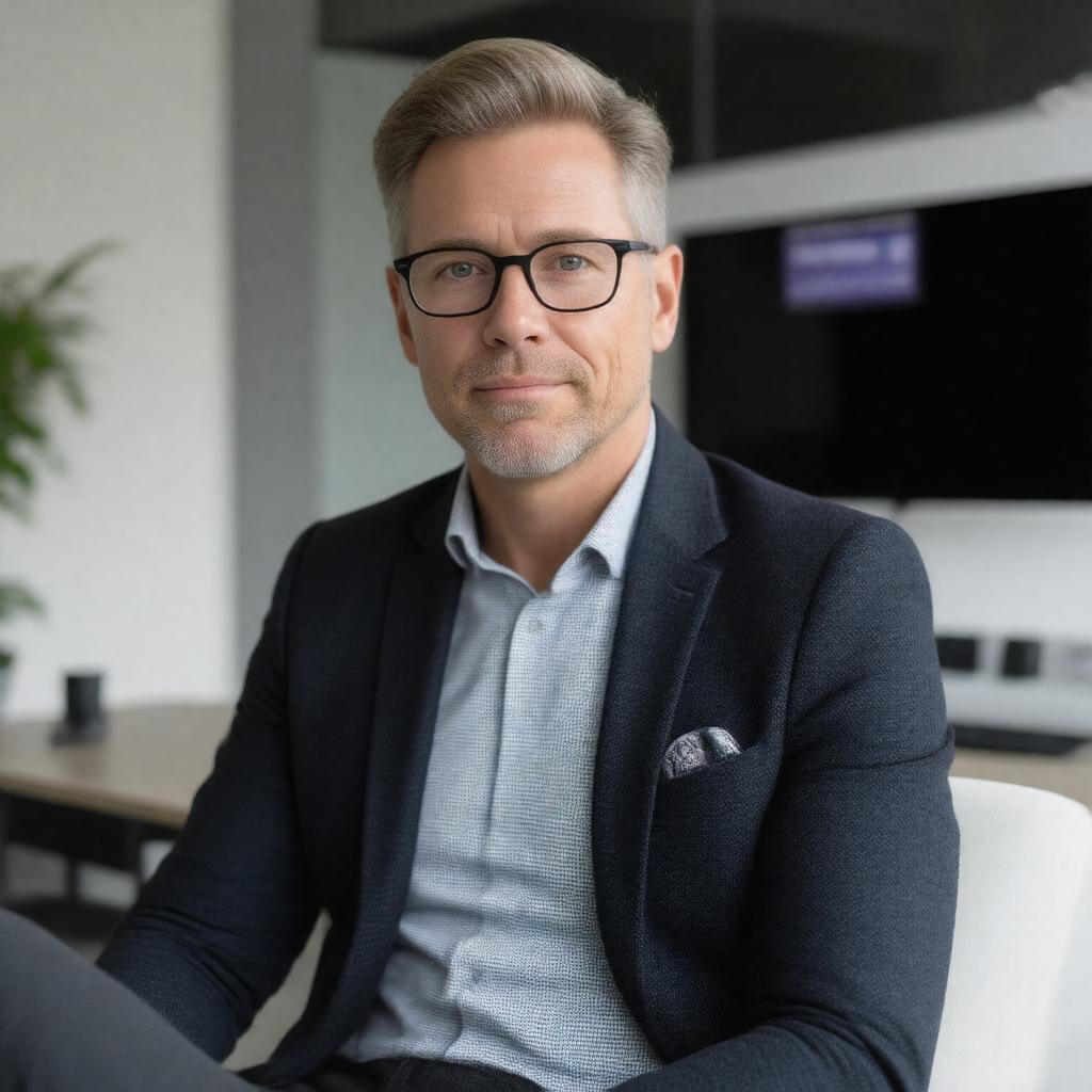 AI-created image of Chris Hughes