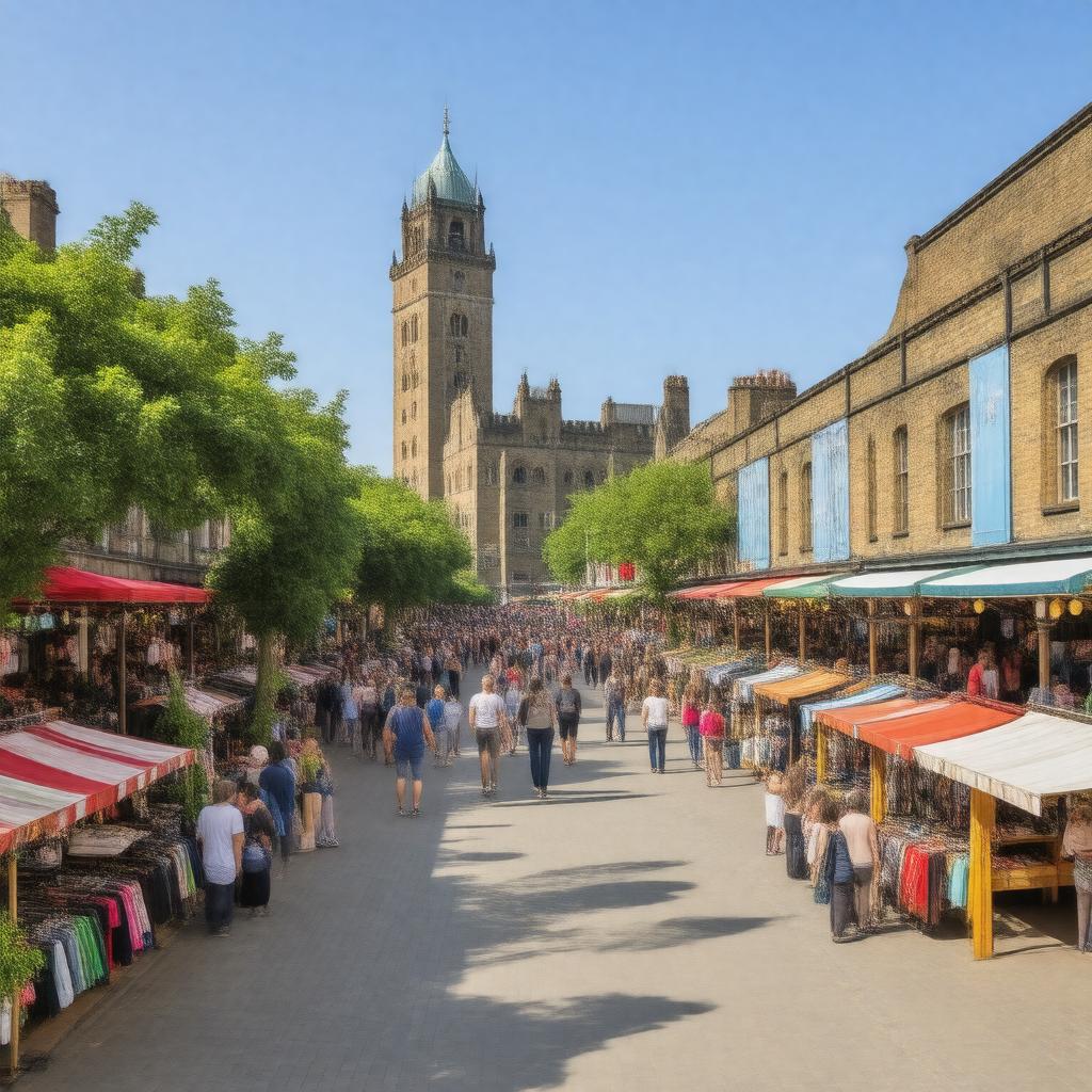 Click to view larger image AI-created image of Chrisp Street Market